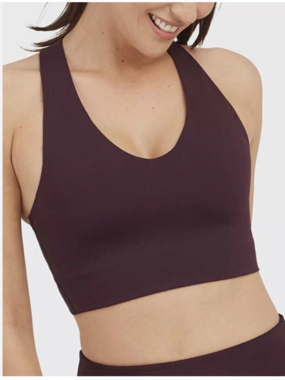 SPANX Medium impact sports bra in Jammy plum